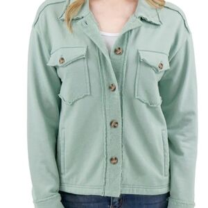 Grace & Lace Fleece Button-Up Shacket